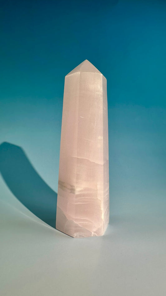 Pink Calcite UV Reactive Tower – Option B