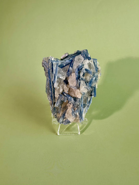 Kyanite in Quartz Cluster - E