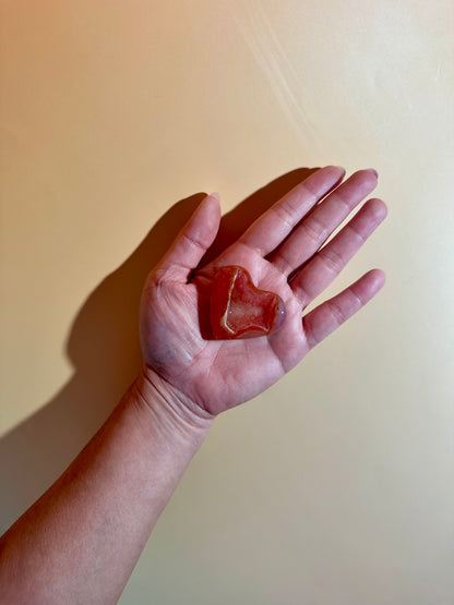 Small Carnelian Heart Option F | Passion, Motivation & Joy Crystal