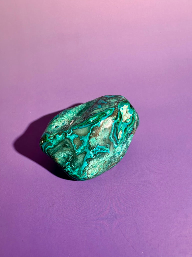 Malachite Chrysocolla Malacolla Polished Specimen Option F | Rare Congo Crystal