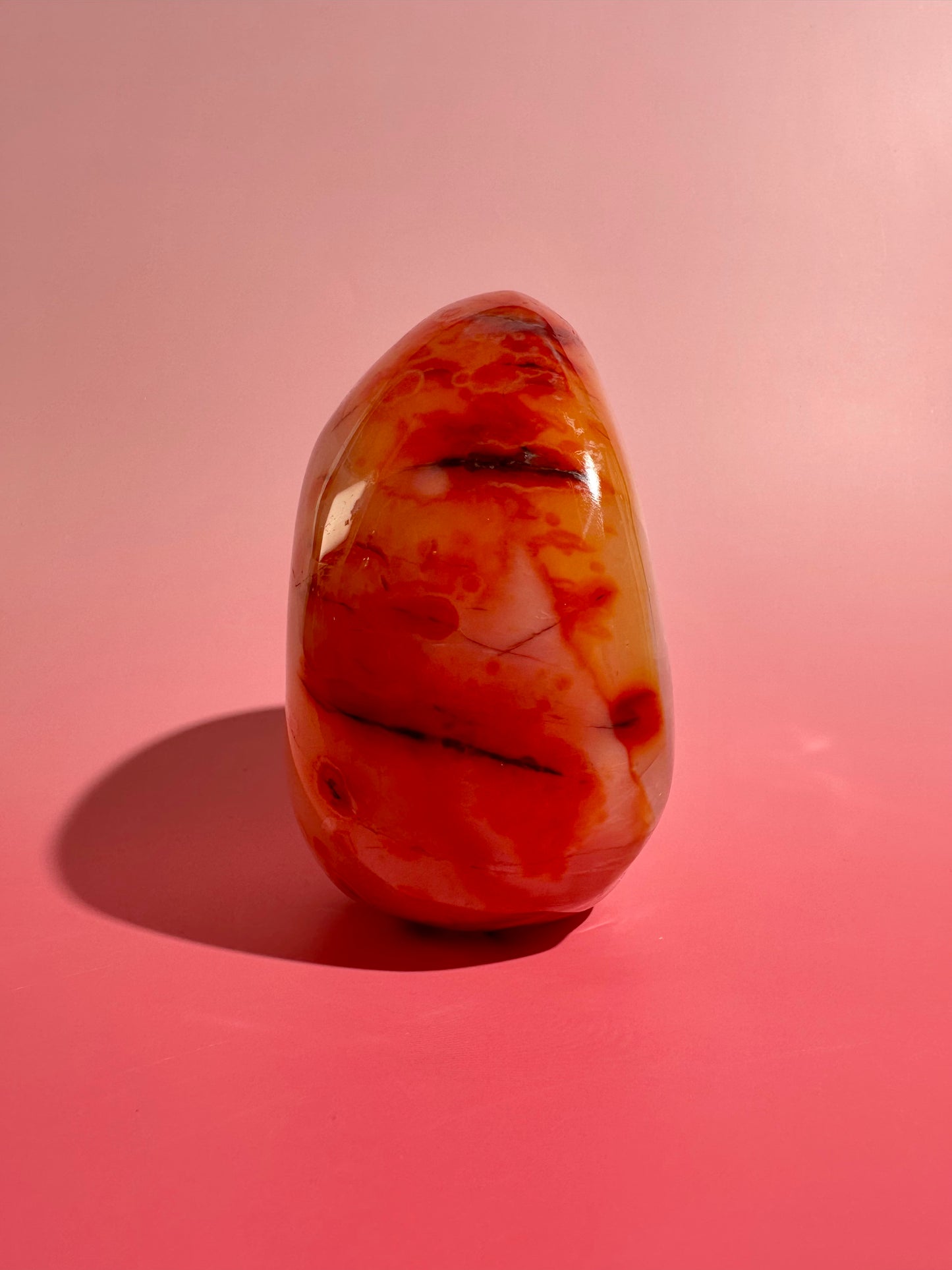 Carnelian Standing Freeform – Option J | Courage, Manifestation & Abundance Crystal