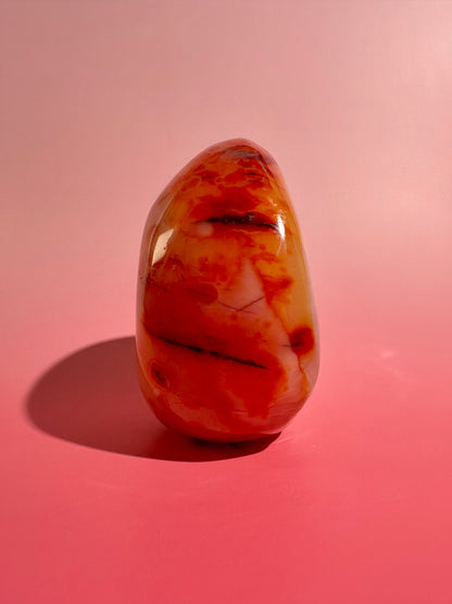 Carnelian Standing Freeform – Option J | Courage, Manifestation & Abundance Crystal