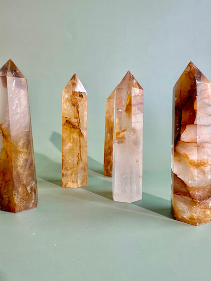 Golden Healer Quartz Tower | Intuitively Chosen Healing, Abundance & Positive Energy