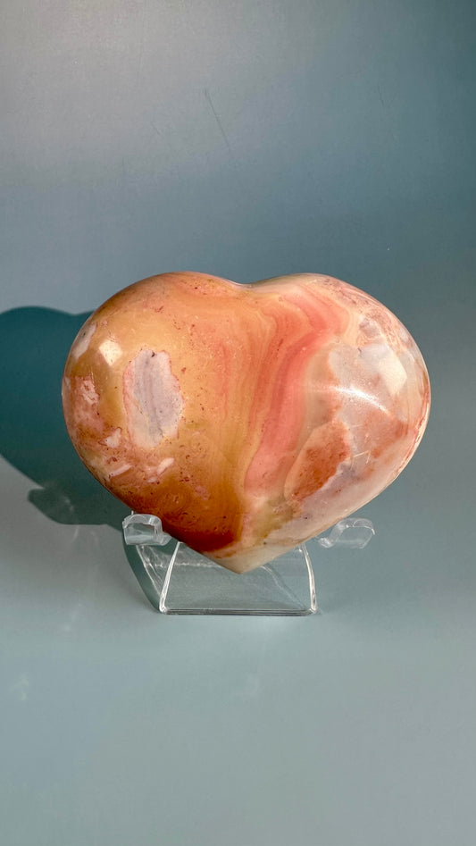 Polychrome Jasper Heart – Option A