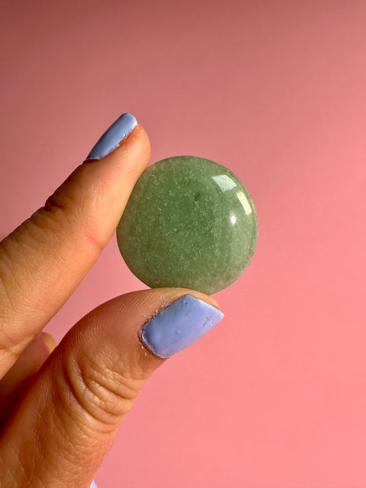 Green Aventurine Mini Flat Palm