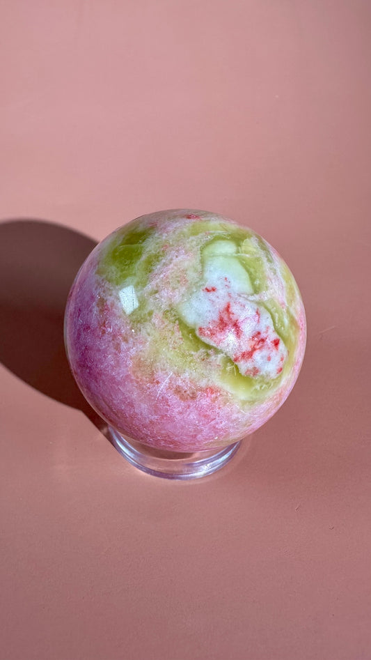 Thulite with Epidote Sphere – Option C