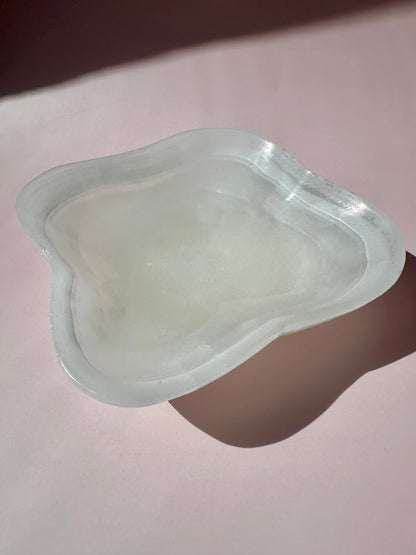 White Onyx Irregular Bowl