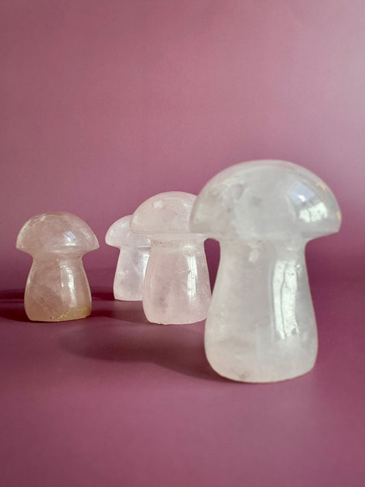 Small Rose Quartz Mushroom