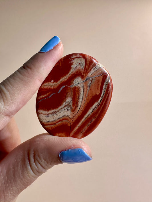 Red Jasper Flat Palm
