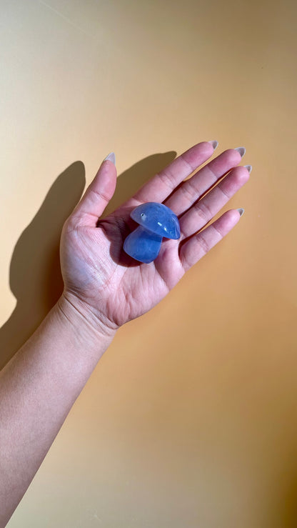 Blue Chalcedony Mushroom – Option A