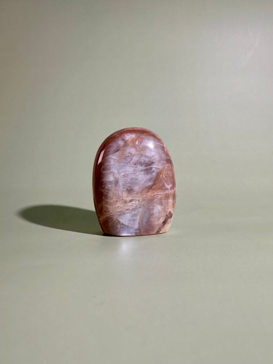 Peach Moonstone Standing Freeform – Option A | New Beginnings, Inner Peace & Feminine Energy
