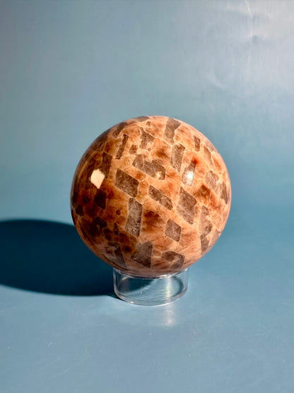 Graphic Feldspar Sphere – Option B | Creativity, Balance & Earth Energy