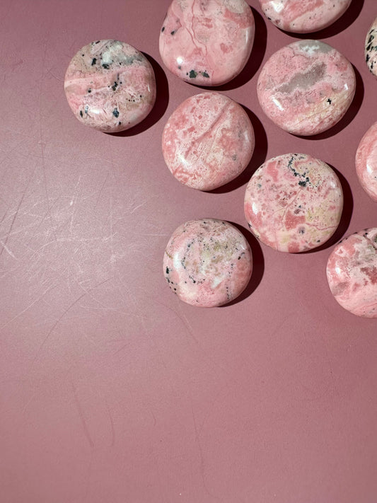 Rhodonite Mini Flat Palm
