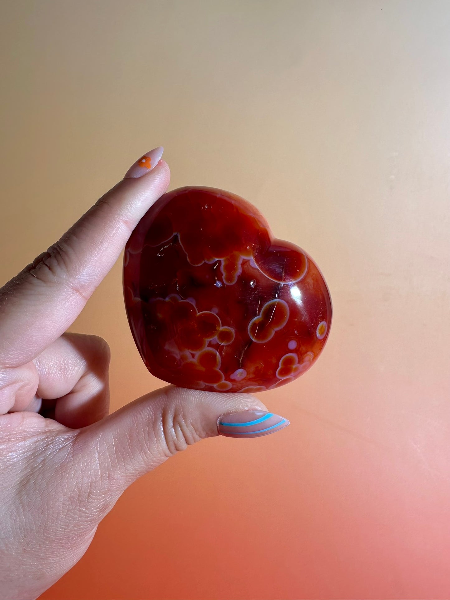 Carnelian Heart – Option B | Joy, Creativity & Positive Energy Crystal