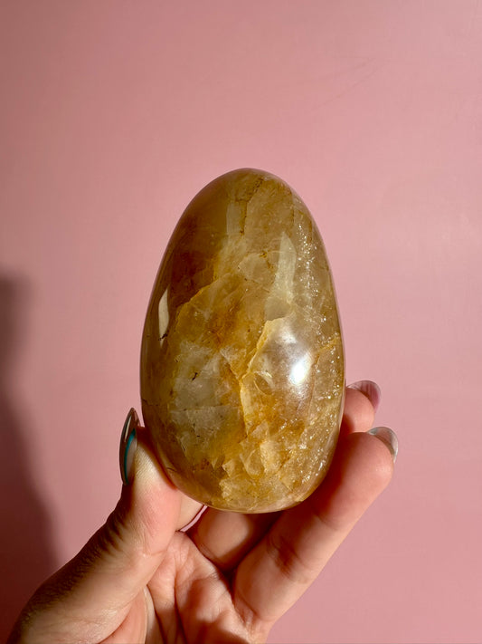 Golden Healer Standing Freeform | Healing, Clarity & Spiritual Growth Crystal