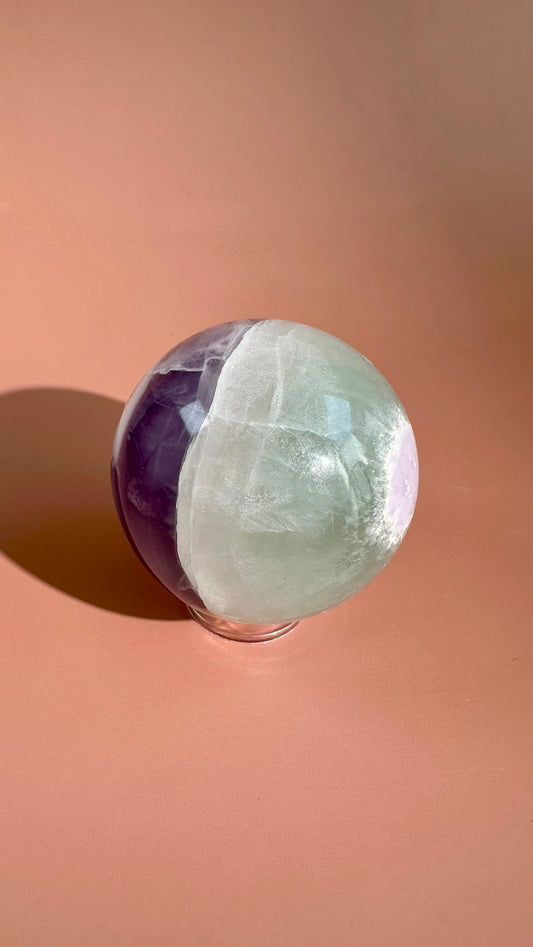 Lavender Green Fluorite Sphere – Option A
