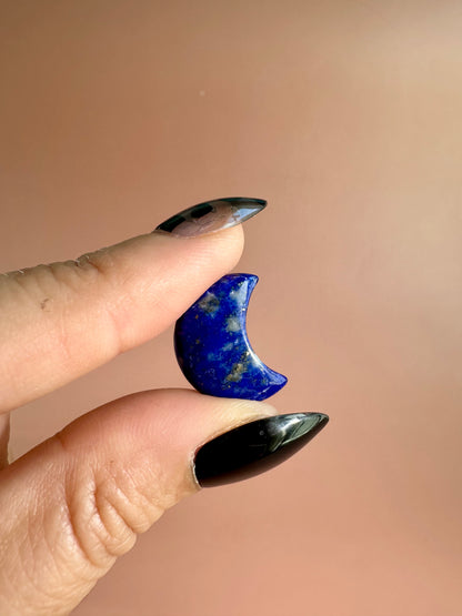 Mini Lapis Lazuli Crescent Moon