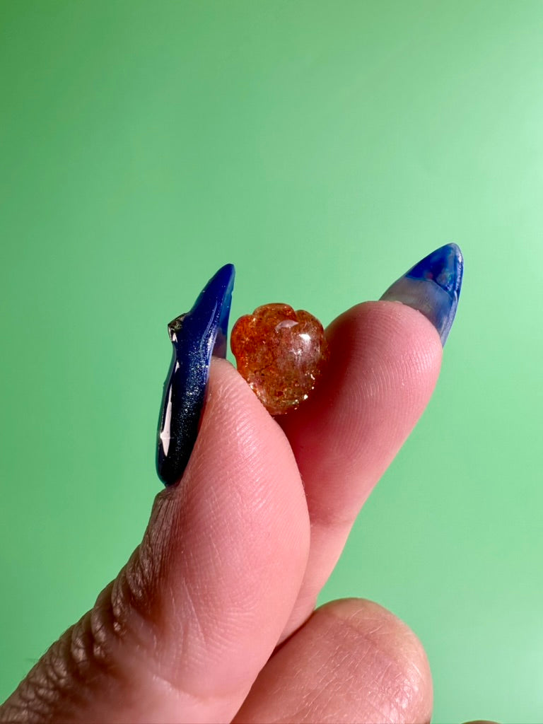 Teeny Sunstone Paw | Mini Crystal Carving