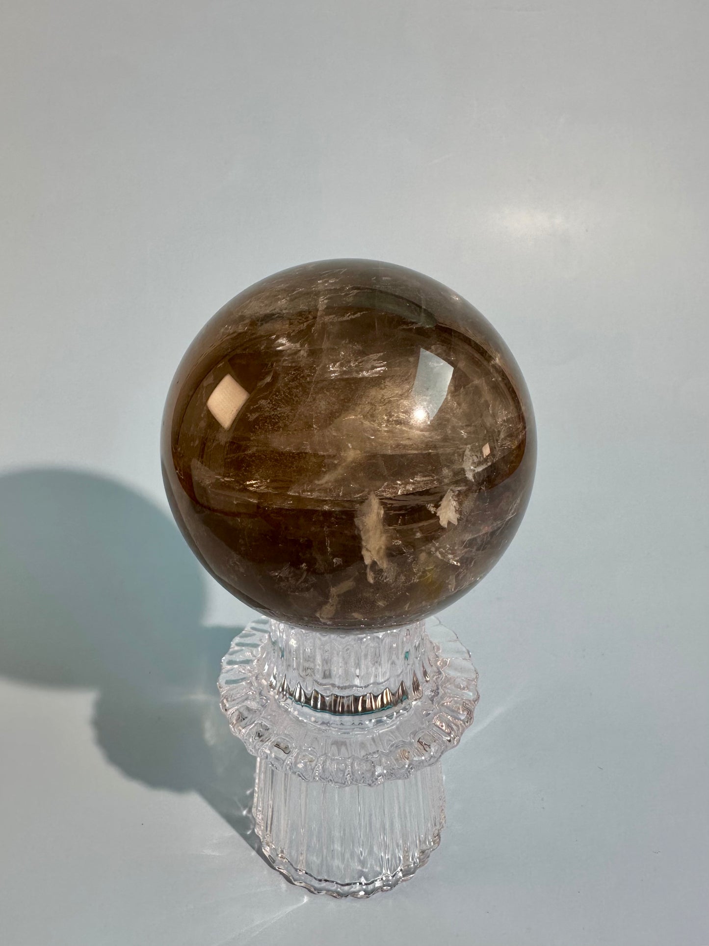 Blue Rose Quartz Sphere – Option B