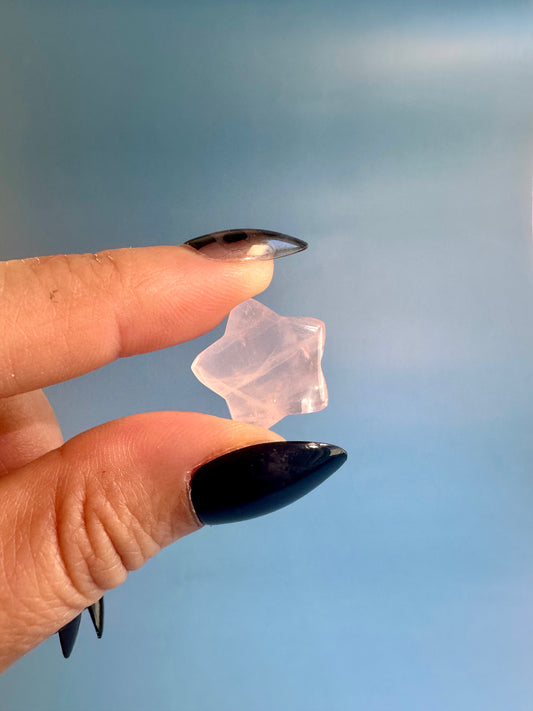 Mini Rose Quartz Star