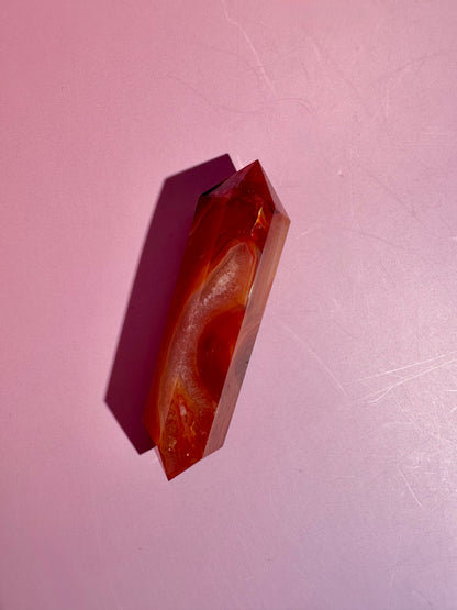 Carnelian Double Terminated Point – Option C | Passion, Strength & Abundance Energy