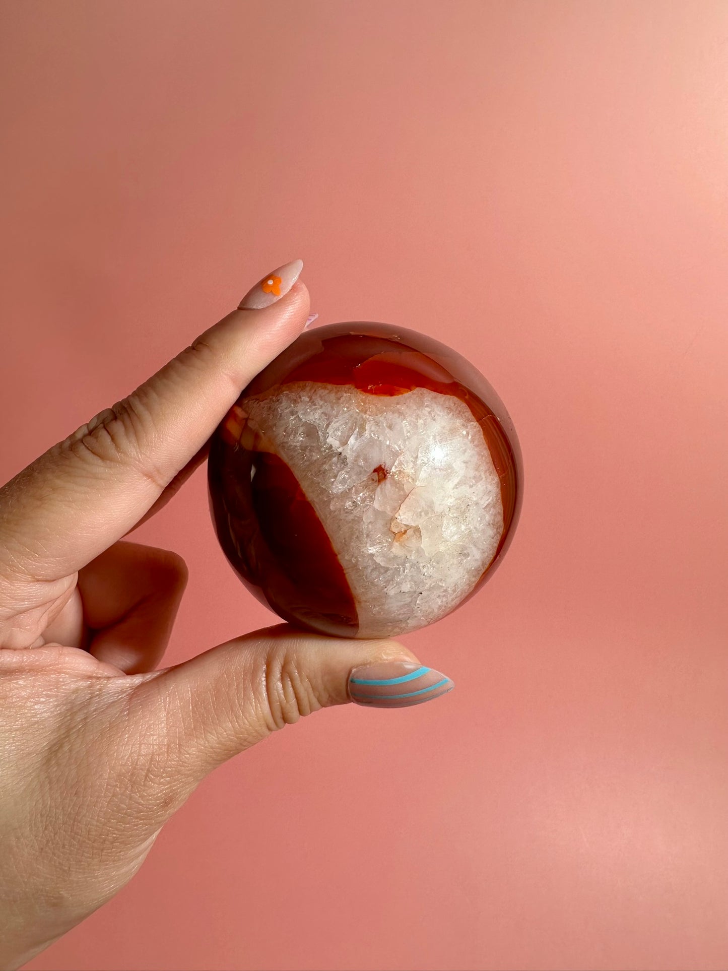 Carnelian Sphere – Option K | Confidence, Passion & Empowerment Crystal