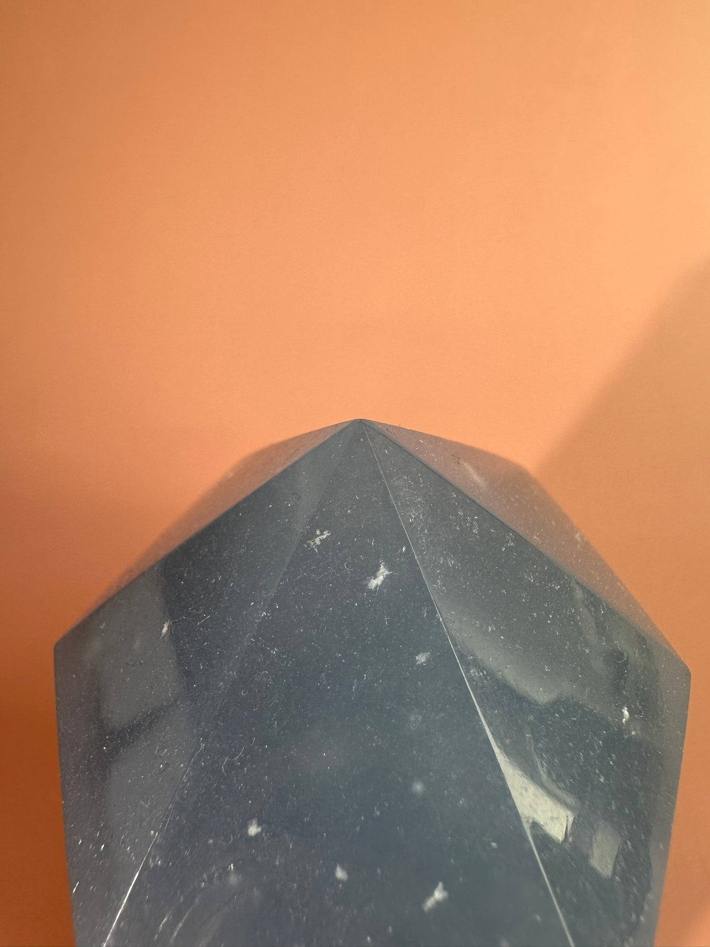 Large Peruvian Snowflake Angelite Tower - D