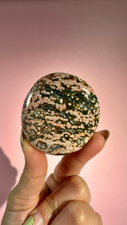 Ocean Jasper Palm Stone – Option F