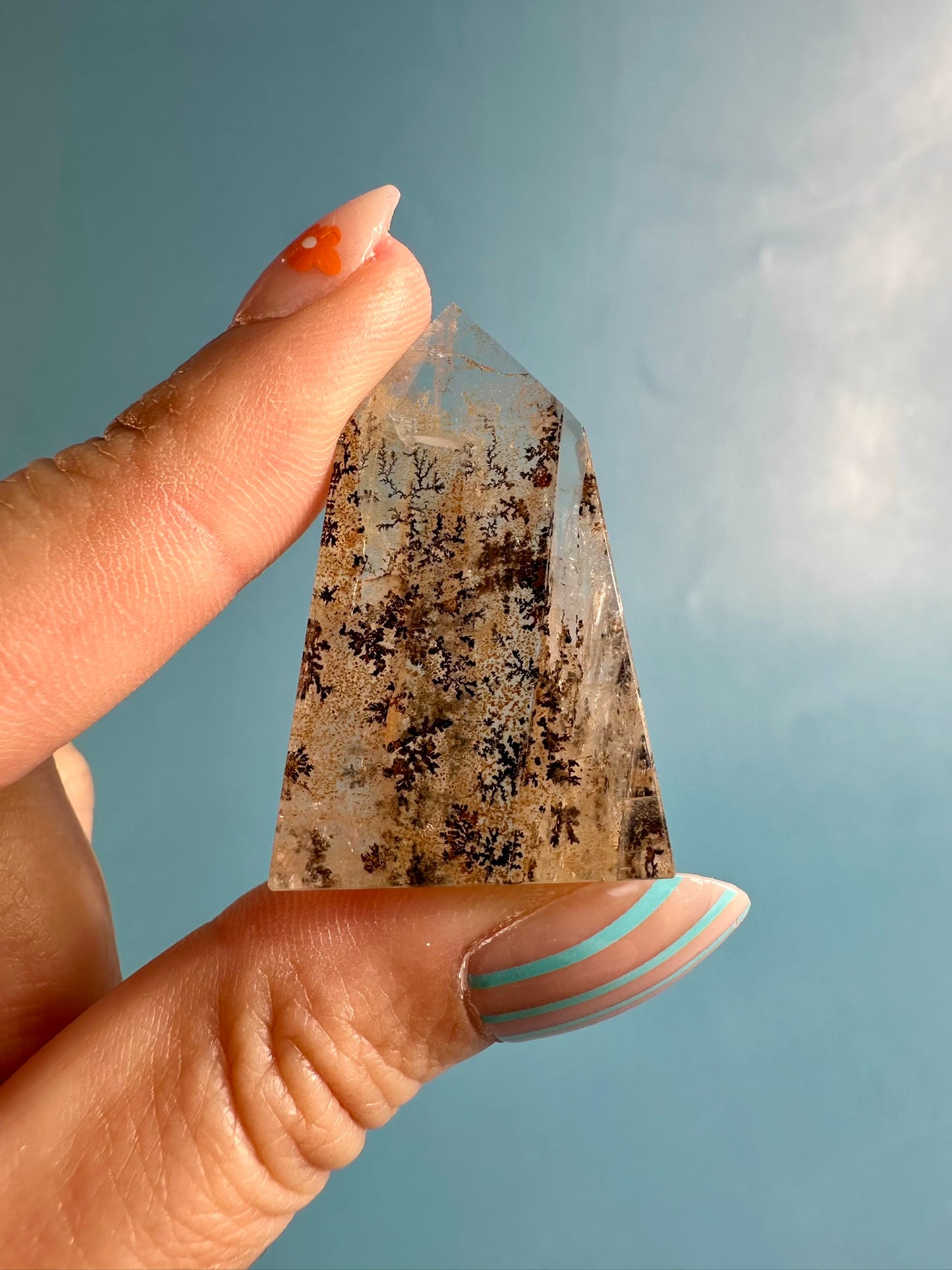 Dendritic Quartz Tower – Option A | Growth, Clarity & Grounding Energy