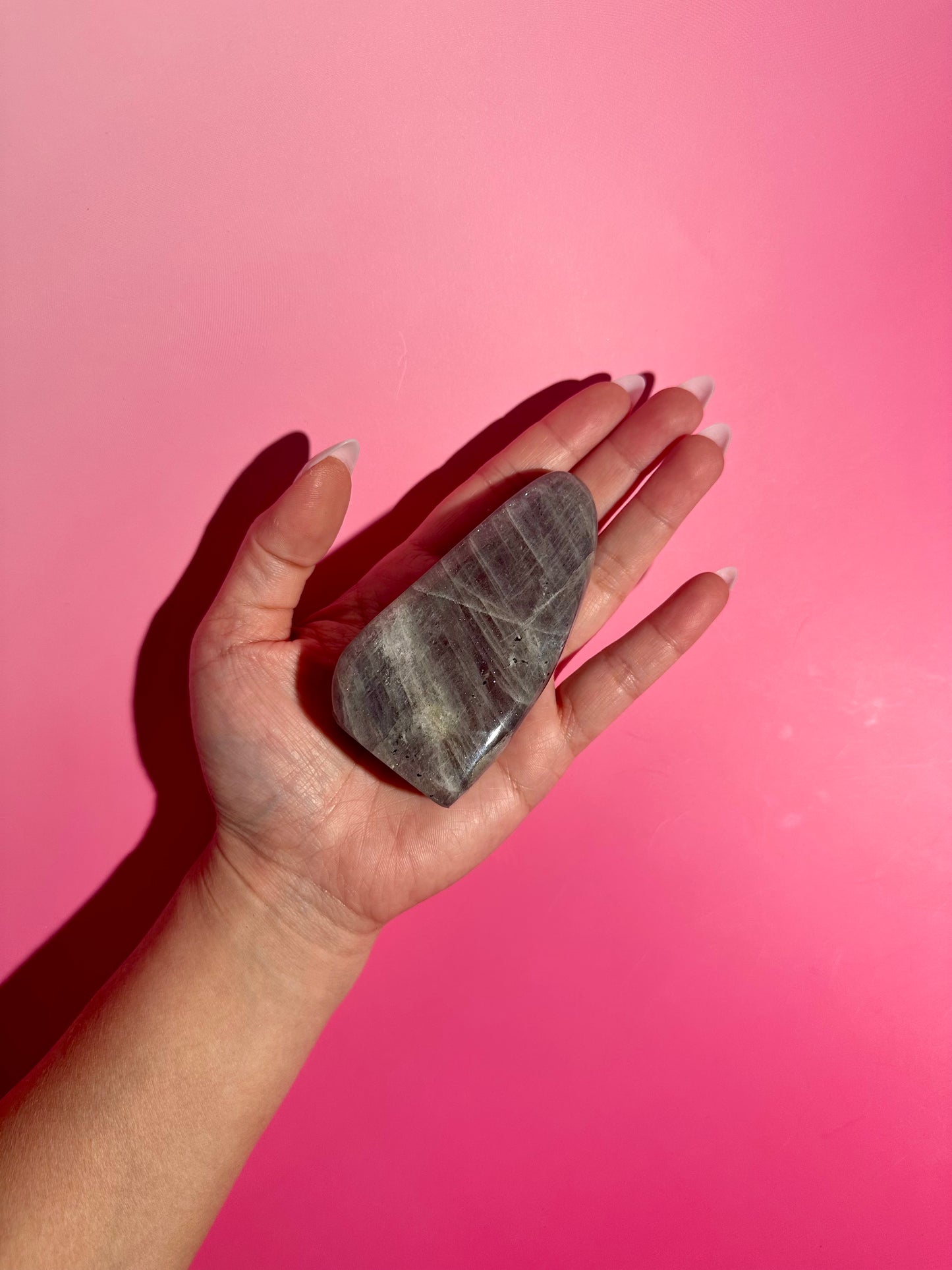Medium Purple Flash Labradorite Standing Freeform – Option E