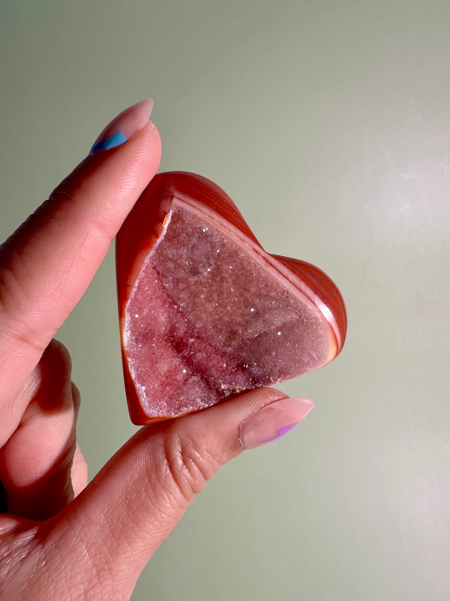 Small Carnelian Heart Option D | Confidence, Strength & Positive Energy Crystal