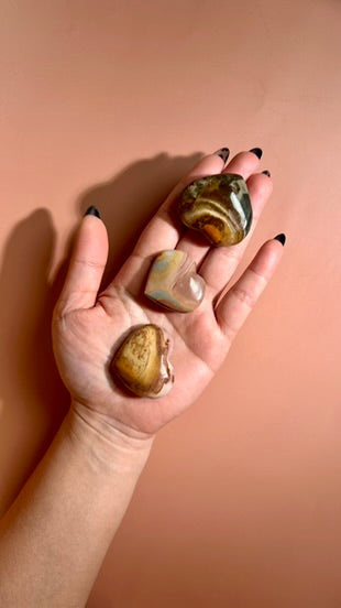 Small Polychrome Jasper Heart