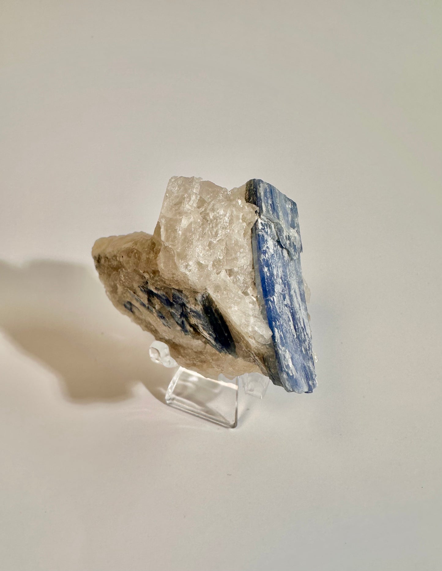 Kyanite in Quartz Cluster - F