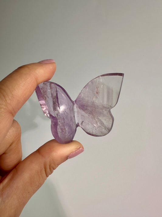 3D Amethyst Butterfly Carving