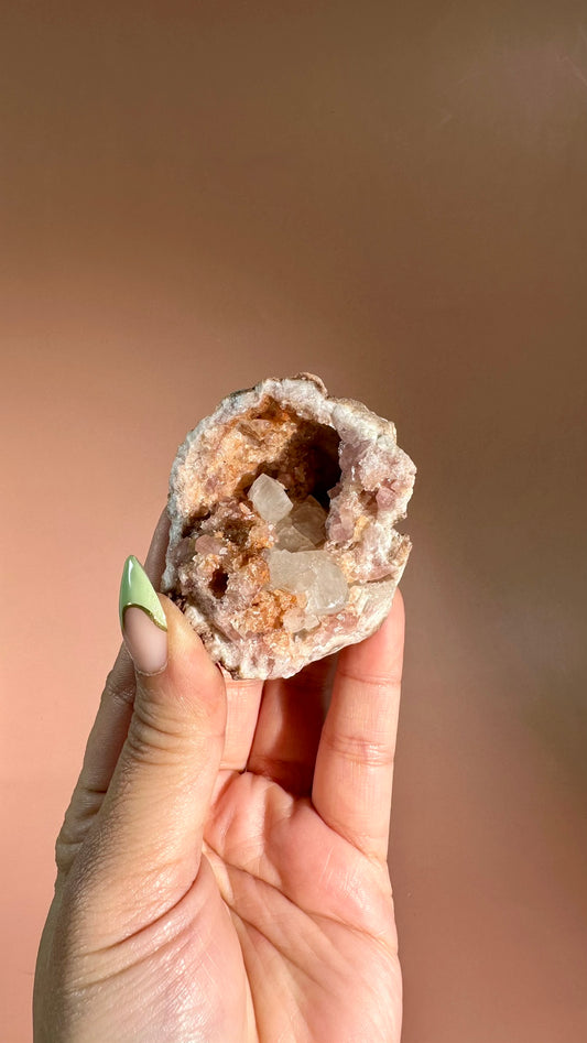 Pink Amethyst Geode Cluster – Option F