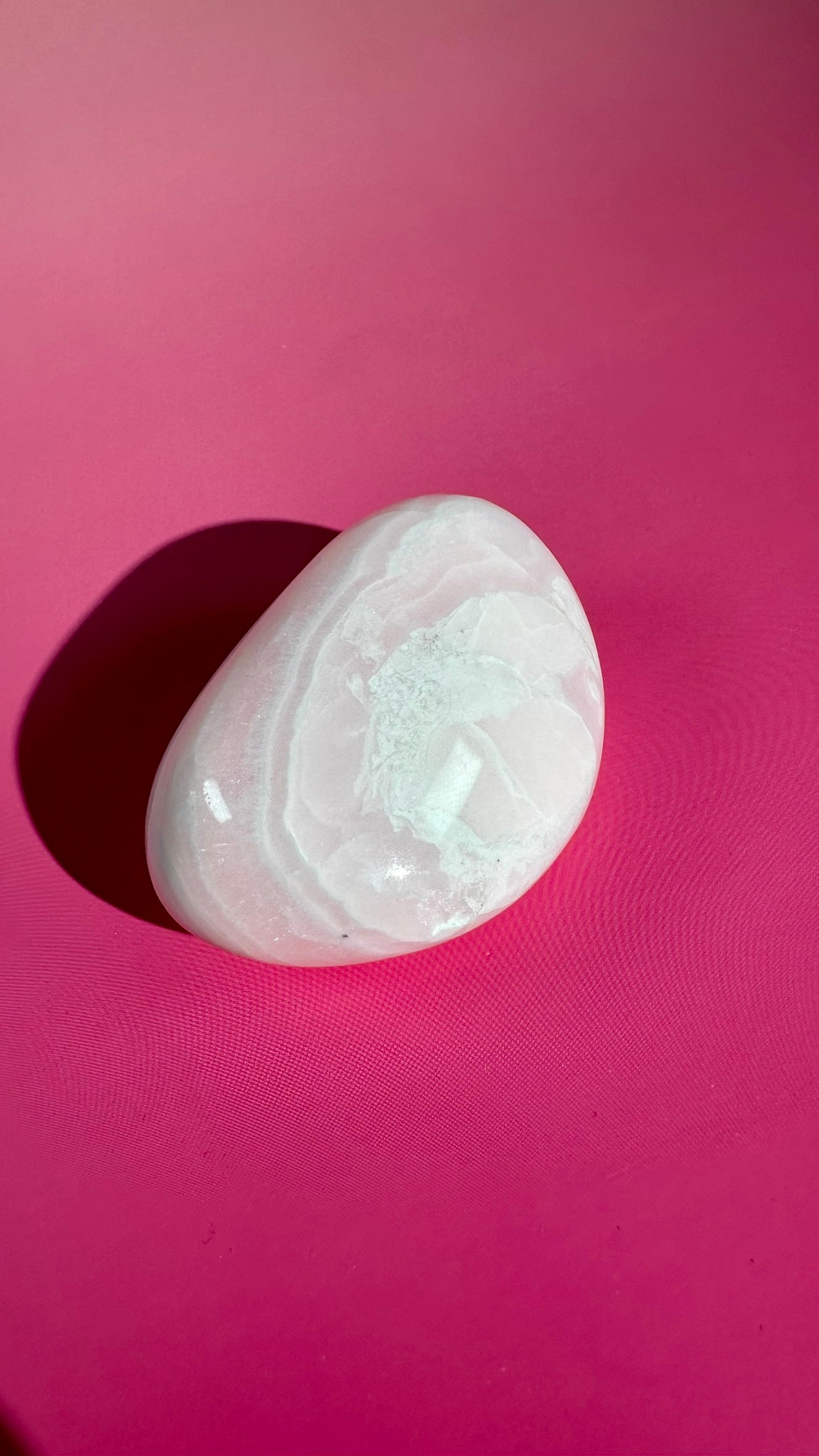 Perfectly Imperfect Pink Mangano Calcite Freeform (UV Reactive) Misfit