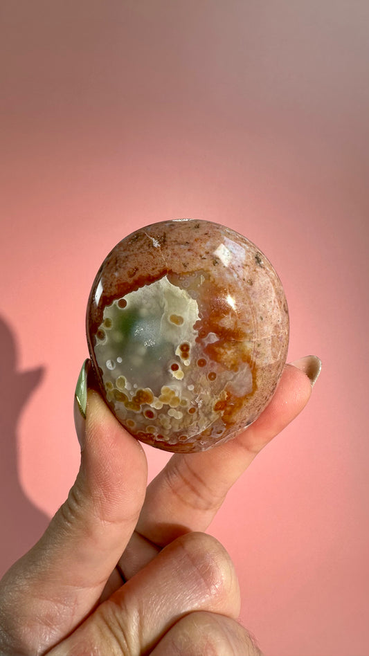 Ocean Jasper Palm Stone – Option C