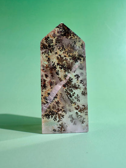 Dendritic Quartz Tower – Option K | Spiritual Growth, Clarity & Meditation Energy