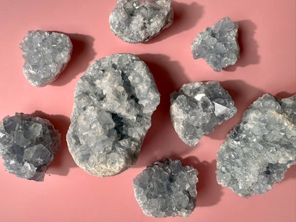 Celestite Cluster - E