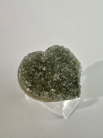 Small Druzy Amethyst Heart - F