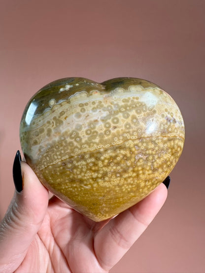 Sea Jasper Heart - Option  B