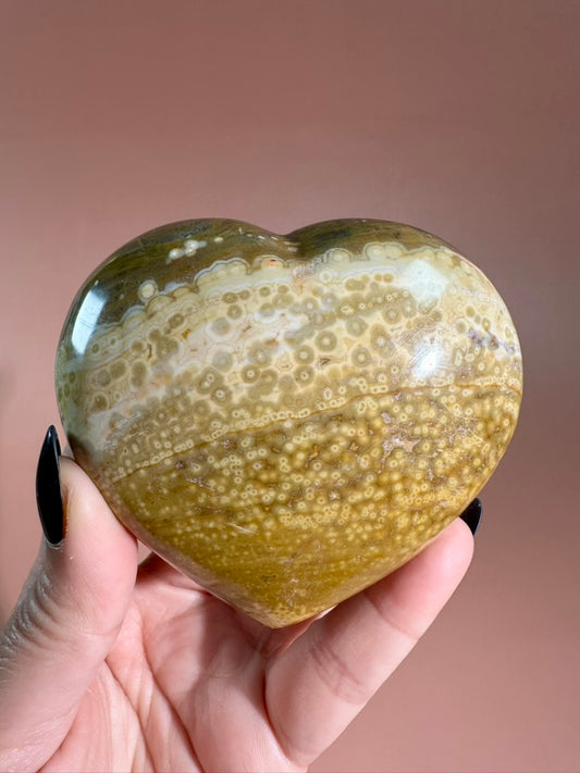 Sea Jasper Heart - B