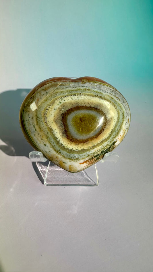 Perfectly Imperfect Polychrome Jasper Heart Misfit – Option B