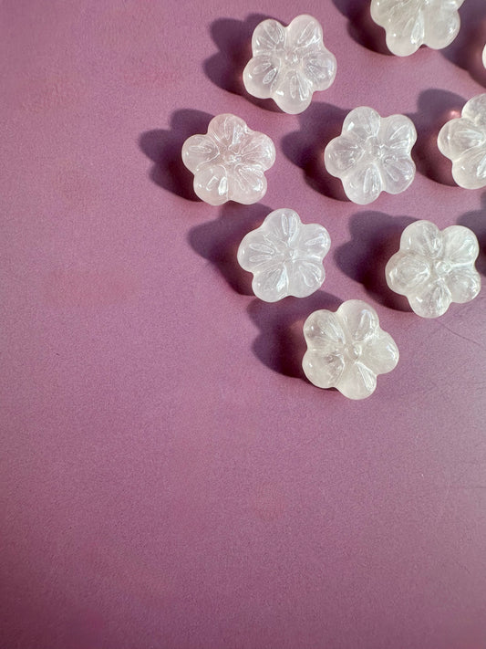 Mini Rose Quartz Flower