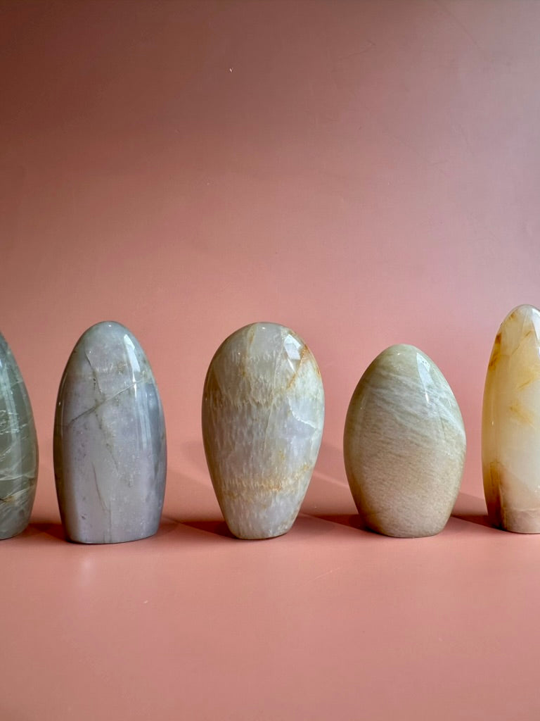 Polished Moonstone Standing Freeform