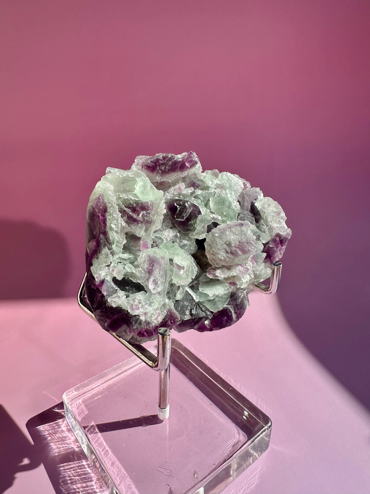 Green & Purple Fluorite Specimen – Option B