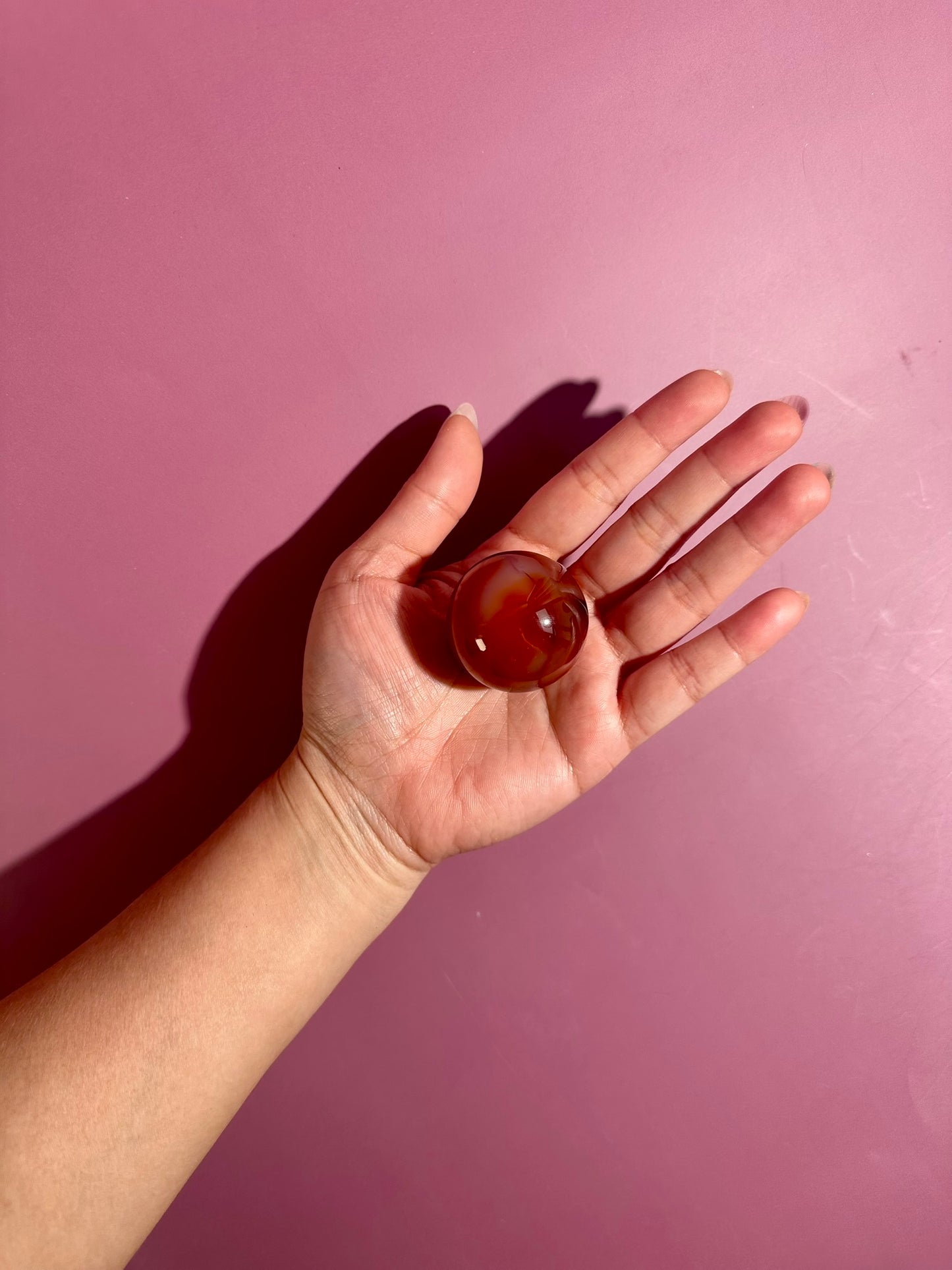 Carnelian Sphere – Option E | Vitality, Creativity & Manifestation Crystal