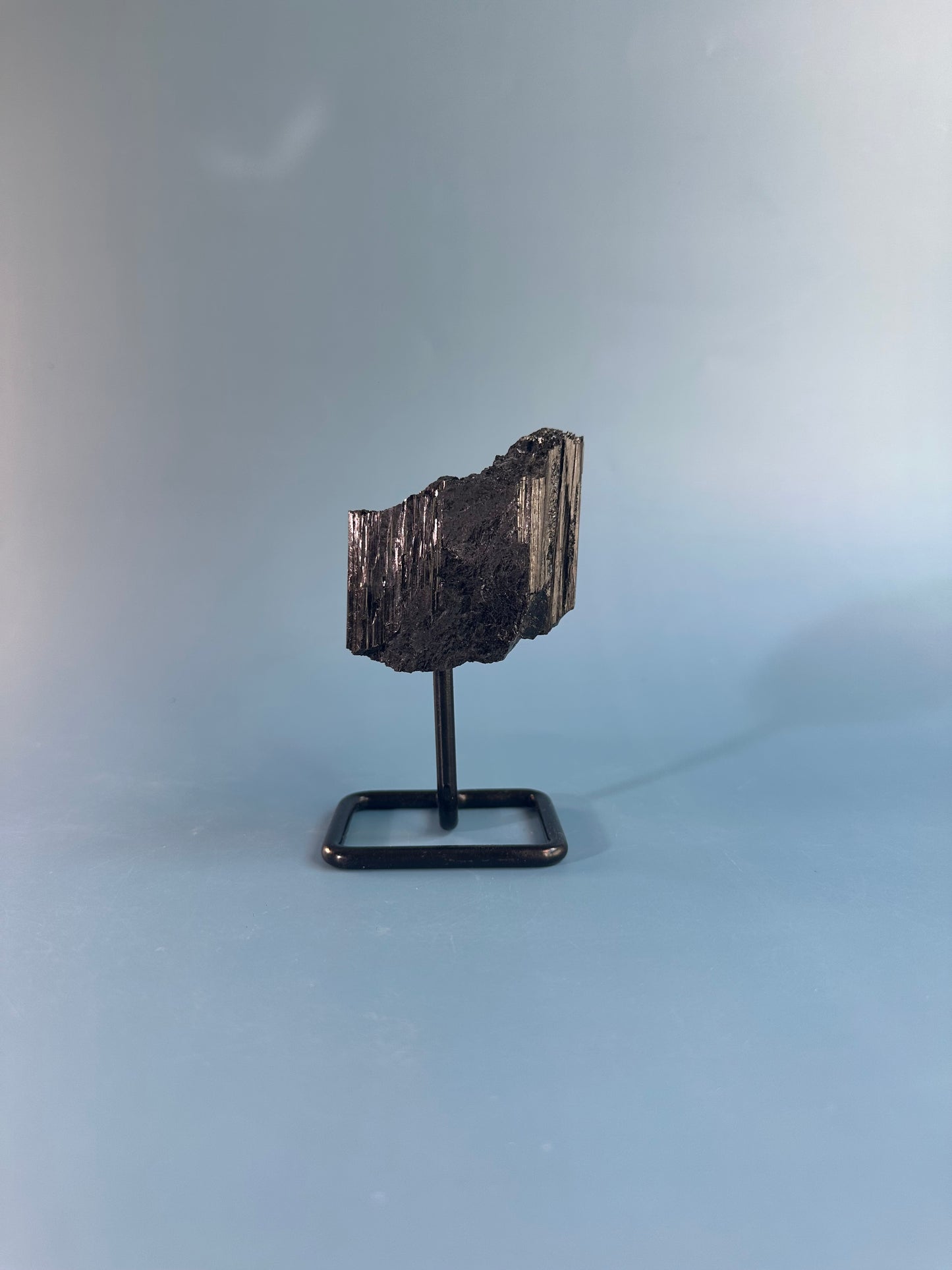 Raw Black Tourmaline on Pinned Stand – Option  C