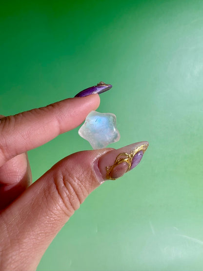 Mini Moonstone Star | Crystal Carving