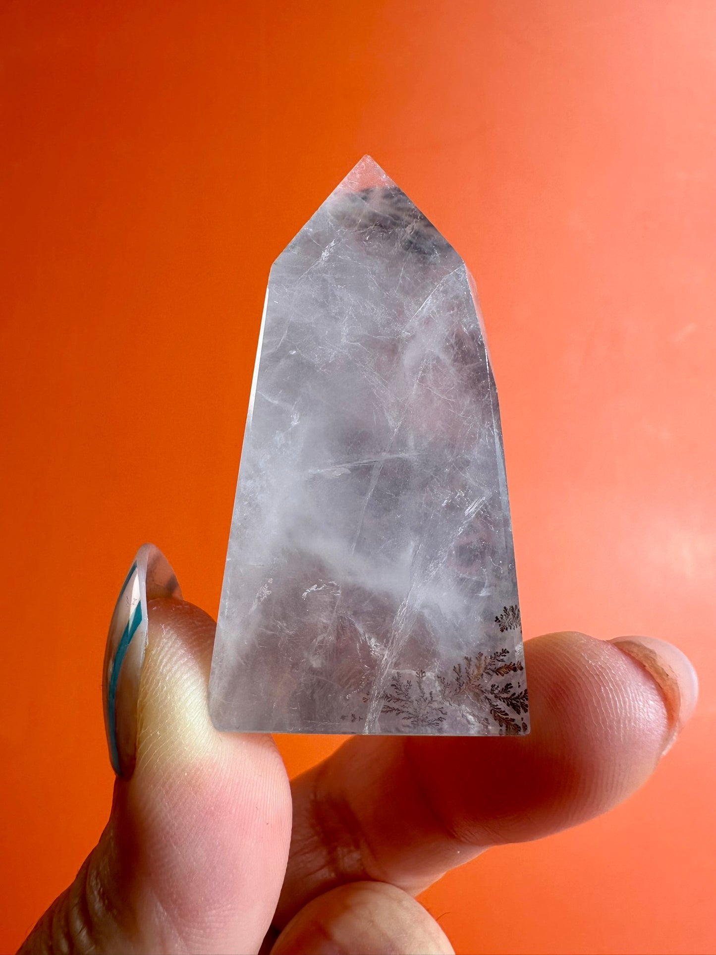 Dendritic Quartz Tower – Option D | Transformation & Grounding Energy